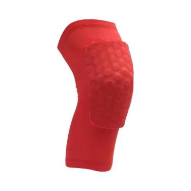 Imagem de Joelheiras Elásticas Com Suporte De Patela Em Espuma De Colmeia Para B