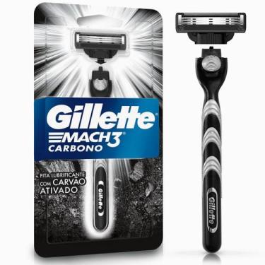 Imagem de Aparelho de Barbear Gillete Mach3 Carbono - Gillette