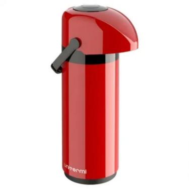 Imagem de Garrafa Térmica Verona Pressão para Conservação de Bebidas em Ampola de Vidro e Plástico com Bico Antigotas