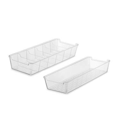 Imagem de Organizador de Gaveta Transparente Caixa Cesta Divisoria 2un - UZ