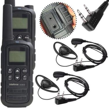 Imagem de Kit 2 Rádios Comunicadores Intelbras Rc4002 G2 Com Fones concha