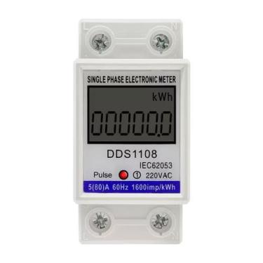 Imagem de Medidor digital monofásico de consumo de energia em kwattes hora, com 
