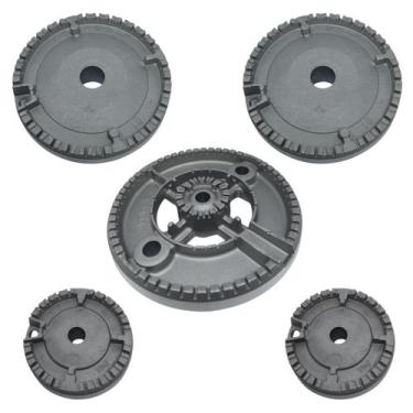 Imagem de Kit Base Queimador Bacia Difusor Fogão Cooktop Fischer Infinity Mesa I