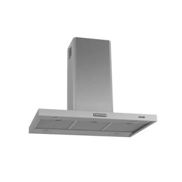 Imagem de Coifa Ilha 90cm Retangular Inox , 3 Velocidades, Painel Touch e Ilumin