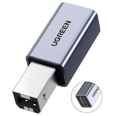 Imagem de Adaptador USB-C para USB-B 2.0 Macho Ugreen Ampla Compatibilidade Impr