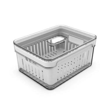 Imagem de Organizador de geladeira com cesto 2,2L Linha Clear Fresh - OU