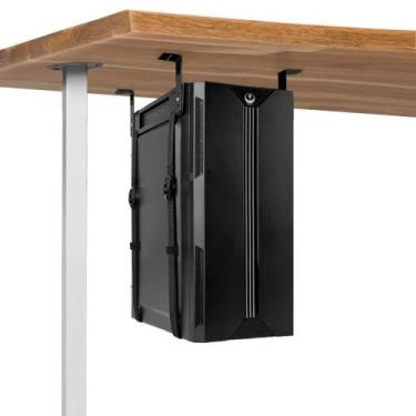 Imagem de Suporte de CPU FEYRUN Under Desk PC Mount Anti Scratch Black