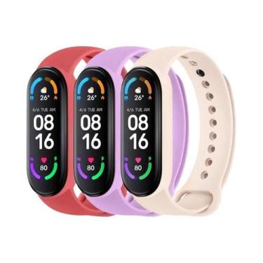 Imagem de Pulseira De Silicone Para Mi Band 7 6 5 4 3, Substituição De Pulseira 
