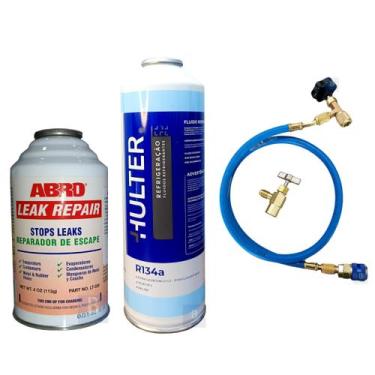 Imagem de Kit Selante Tapa Fugas Reparo Ar Condicionado Automotivo e Gás R134a F