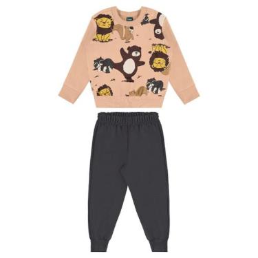 Imagem de Conjunto Peludinhos Blusão Bee Loop, Marrom