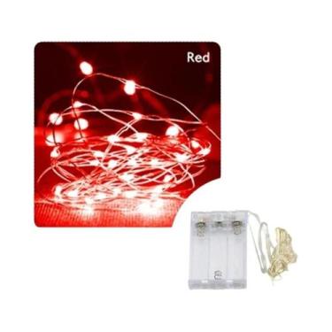 Imagem de Guirlanda De Luzes LED De Fio De Cobre Com Pilhas Para Decoração De Na
