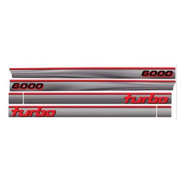 Imagem de Kit 6 Adesivos Chevrolet D6000 Turbo 1994 UV - SPTS