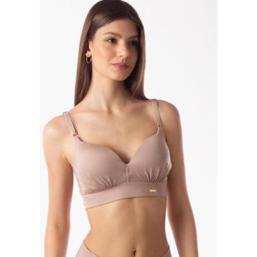 Imagem de Sutiã Simony Lingerie Estruturado Com Espuma E Microfibra, Bege