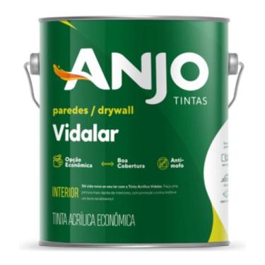 Imagem de Tinta acrilica economica vidalar gelo fosca 3,6 l  anjo 22037-27