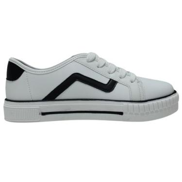 Imagem de Tênis Feminino Infantil Molekinha com Conforto e Estilo, 28, Branco