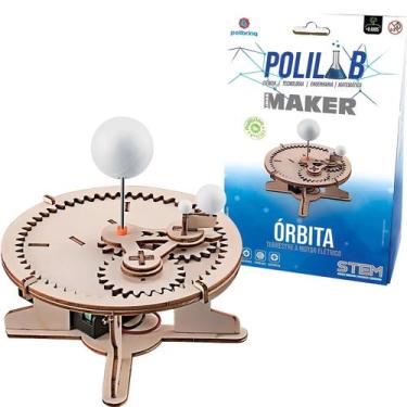 Imagem de Brinquedo órbita terrestre a motor elétrico Maker Polibrinq