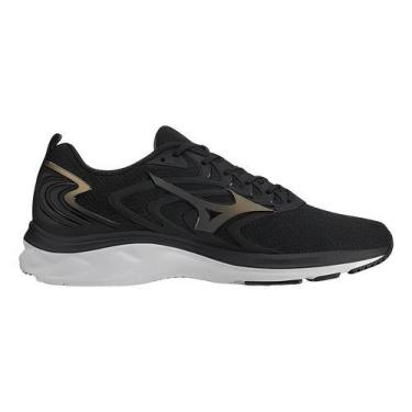 Imagem de Tênis Mizuno Space 4 Masculino, Preto, Dourado, 43 BR