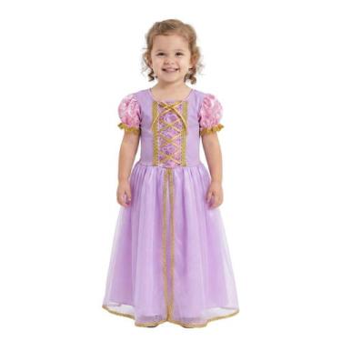 Imagem de Fantasia Infantil Menina Medieval Rapunzel - - Mundo Encantado Fantasi