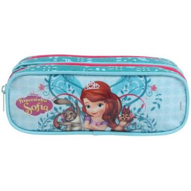 Imagem de Estojo Escolar 2 Divisórias Princesinha Sofia - Zíper Soft DMW