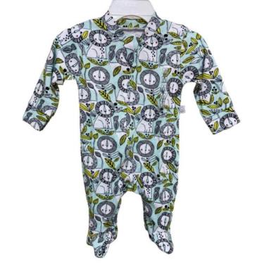 Imagem de Macacão Bebe Baby History Varias Cores, M, Leão verde