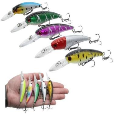 Imagem de Kit Com 10 Isca Artificial De Pesca Traira Tucunare 8gr 6cm - Shopdape