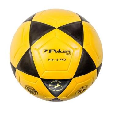 Imagem de Bola de Futevôlei Altinha Vulcanizada Rio PU Poker FTV-5 Pro, Amarelo,