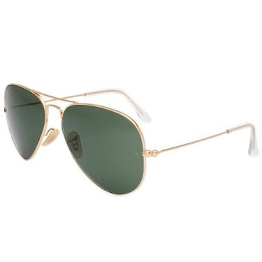 Imagem de Óculos de Sol Ray-Ban Aviator RB3025 Dourado W3400 The Icons