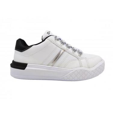 Imagem de Tênis Ramarim Casual Feminino Bicolor 23-81203, Branco, Preto, 36