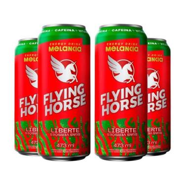Imagem de Kit 4 Energético Flying Horse Melancia Liberte 473ml