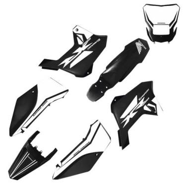 Imagem de Kit Plástico Carenagem Biker R1de Xr 250 Tornado On road C/ Adesivos -