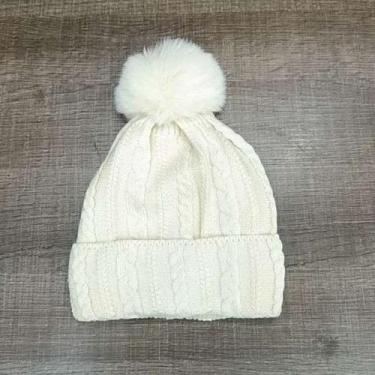 Imagem de Gorro/ Touca Infantil Com 1 Pompom Lisa Forrada Por Dentro Para o Inve