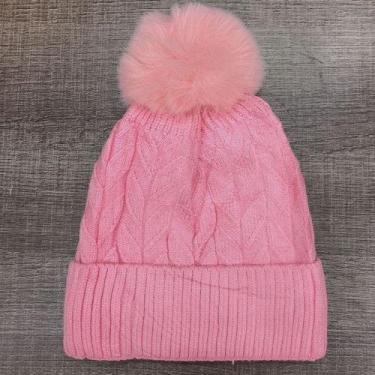 Imagem de Gorro/ Touca Infantil Com 1 Pompom Lisa Forrada Por Dentro Para o Inve