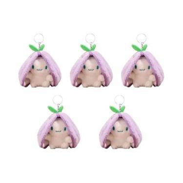 Imagem de Chaveiro De Pelúcia Fofo De Morango Coelho Fruta Animal, Pingente De B