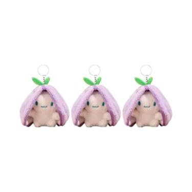 Imagem de Chaveiro De Pelúcia Fofo De Morango Coelho Fruta Animal, Pingente De B