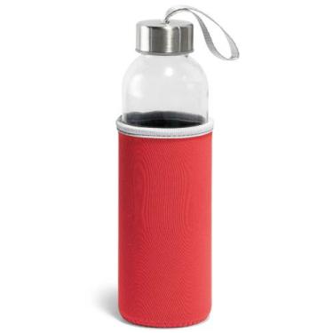 Imagem de Garrafa Squeeze de Vidro 520ml com Capa Protetora em Neoprene Soft Top