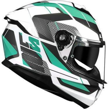 Imagem de Capacete LS2 Stream 2 FF808 Road Branco e Verde Fosco Tamanho:56Desenh