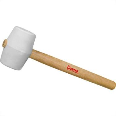 Imagem de Martelo De Borracha Branco Cortag 50Mm