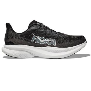Imagem de Tenis hoka mach 6 masculino - Mizuno, Preto, Branco, 40