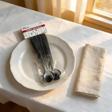 Imagem de Colher de Suco de Aço Inox com 6 Unidades - 21cm - Megagif