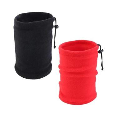 Imagem de Cachecol De Inverno Infantil Em Fleece Polar Com Cordão Ajustável, Cap