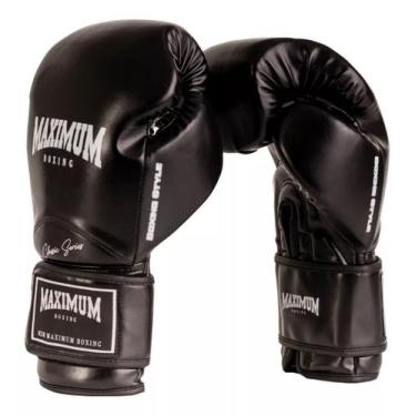 Imagem de Luvas de Boxe Muay Thai MMA New Classic Black Maximum, Preto, 12oz, Un