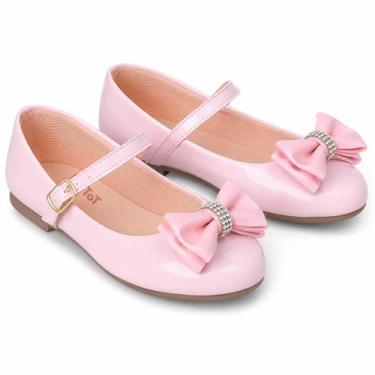 Imagem de Sapatilha Infantil Menina Sapato Bebê Casamento Batizado Macio Confort