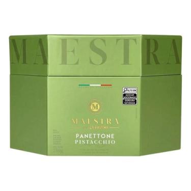 Imagem de Panettone Italiano Gourmet Creme Pistache Chocolate Maestra - Congratu