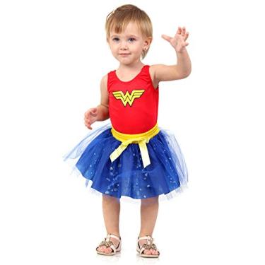 Imagem de Fantasia Mulher Maravilha Bebê - Dress Up Infantil Sulamericana Fantasias P 1 Ano