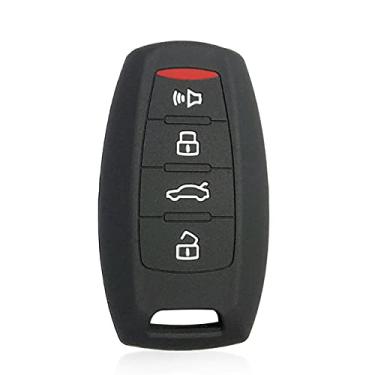 Imagem de YJADHU Capa de silicone para chaves de automóveis, acessórios para automóveis, adequados para HAVAL N6 F7X F7 Capa de chaves de automóveis para HAVAL H2 H3 H5 H6 H7 H8 H9, preta