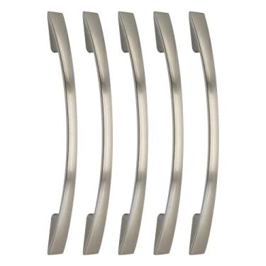 Imagem de 5 Puxador De Gaveta Móveis Armário Cozinha Iris 128mm (Escovado)