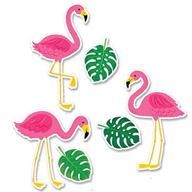 Imagem de Creative Teaching Press Recortes de designer Palm Paradise Flamingo Fun 15 cm (10225)