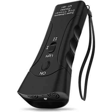 Imagem de Hlily Dispositivo Portátil Anti-Latidos E Treinamento De Impedimento De Latidos De Cães Multifunções Anti-Latidos Para Animais De Estimação Comandos Silenciosos Distrai A Atenção Calmo Dissuasão Audível (Incluir Bateria)