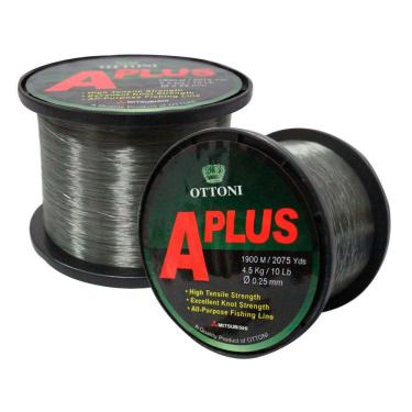 Imagem de Kit 4 Linhas Pesca Ottoni Aplus 0,25mm 10lb 4,5k 1900m