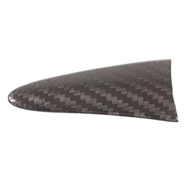 Imagem de Aramox Capa de volante, painel central de fibra de carbono decalque adesivo de substituição de carro modificação para 2014-2020 Q60